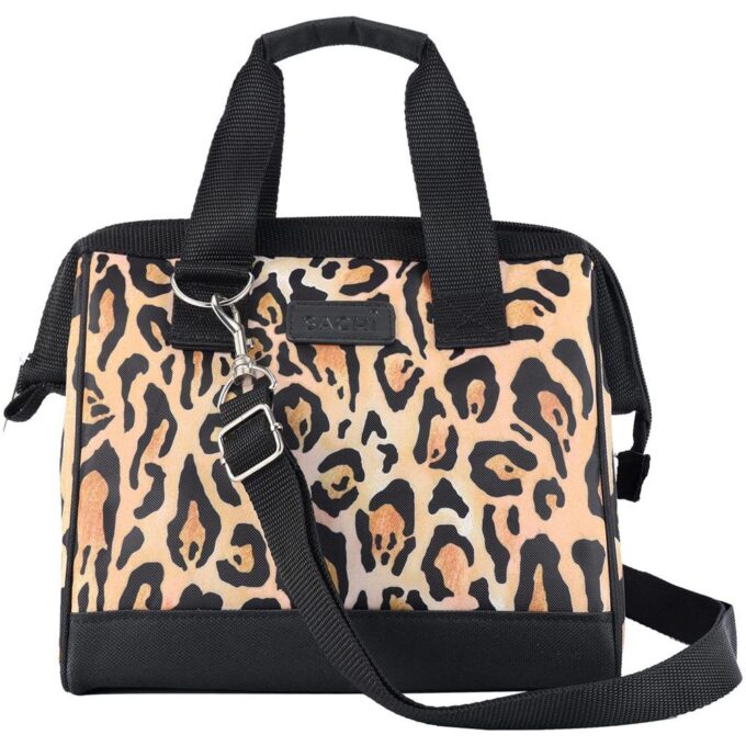 Sachi bags style34 leopard2 Style 34 Insulated Trendy Lunch Tote - Leopard