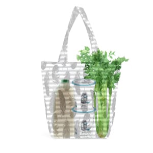 Sachi Insulated Market Tote Set 3-Piece Set of Foldable Market Tote Bags 6