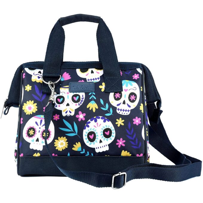 Sachi bags style34 sugar skull2 Style 34 Insulated Trendy Lunch Tote - Sugar Skull