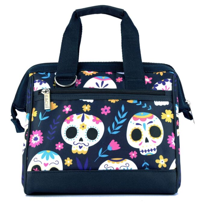 Sachi bags style34 sugar skull3 Style 34 Insulated Trendy Lunch Tote - Sugar Skull
