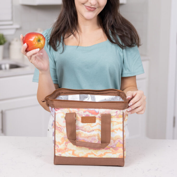 2G2A5082 scaled Style 34 Insulated Trendy Lunch Tote - Marble Sunset