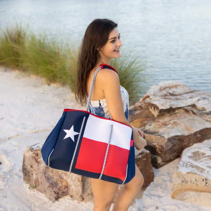 SACHI Carry-it-all Tote Bag - Texas flag