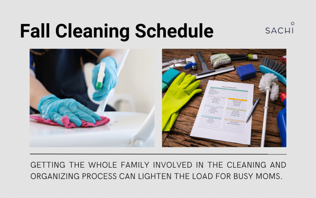 Create a Fall Cleaning Schedule and get the whole family involved