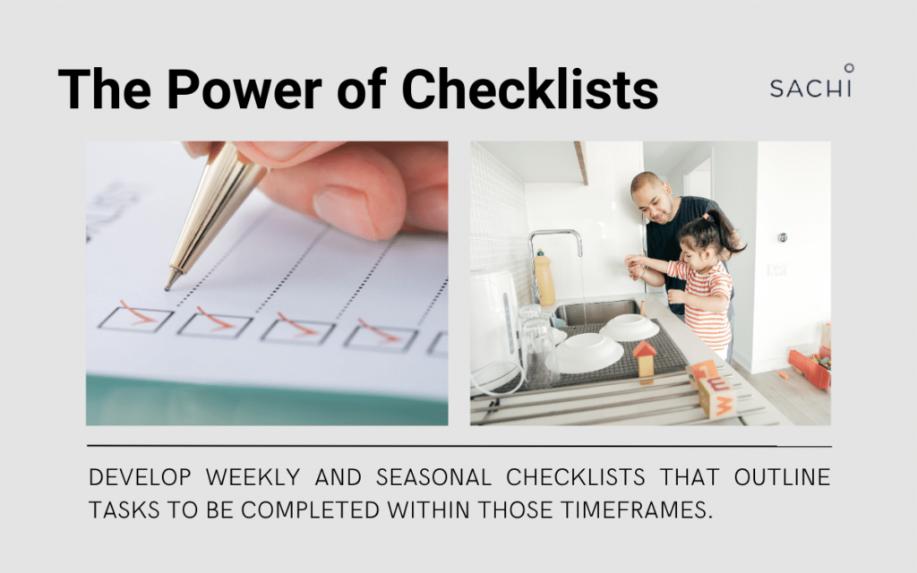 Fall Cleaning Checklists that outline tasks to be completed within specific timeframes